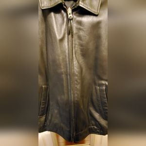 Leather Bomber Jacket